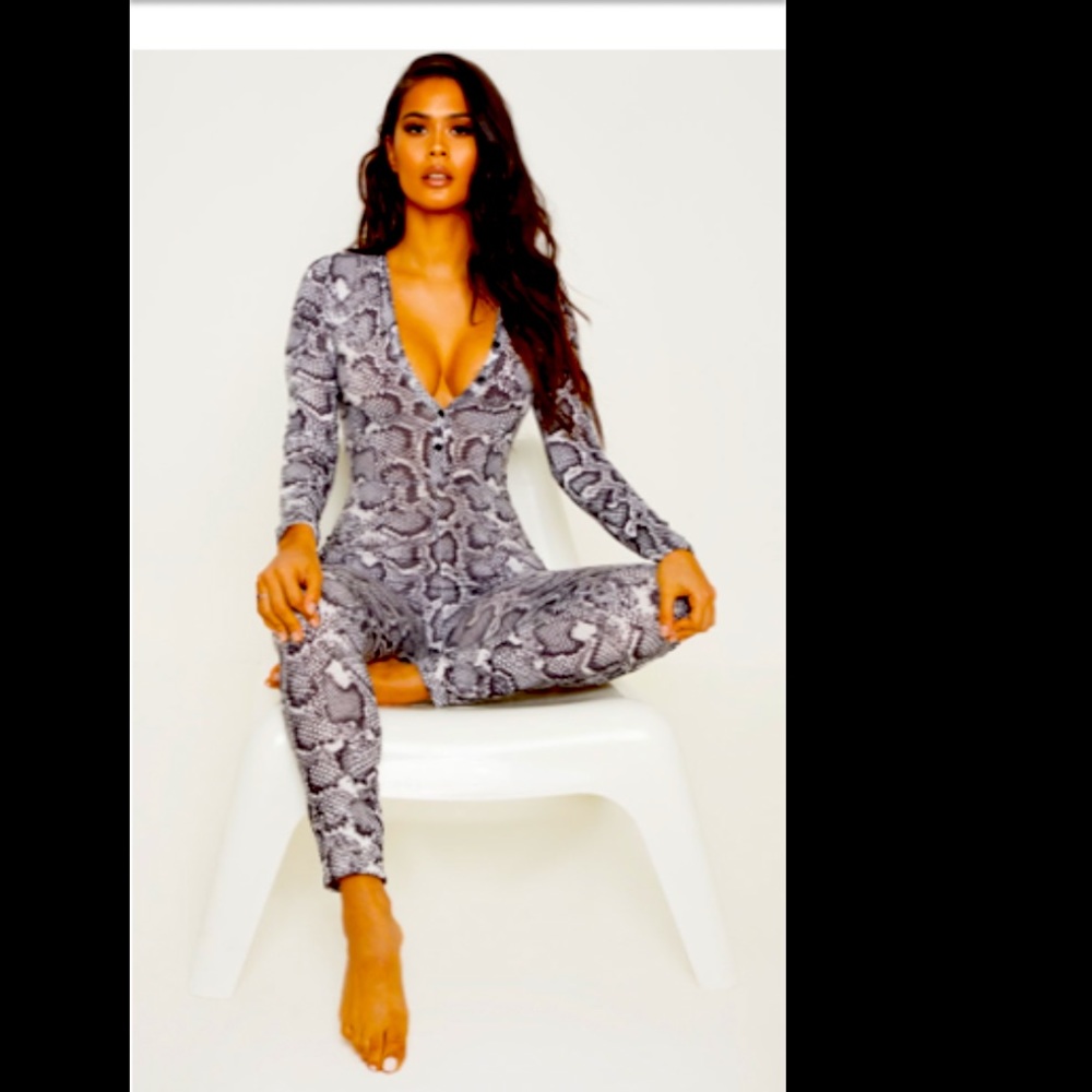 Snakeskin Jumpsuit
